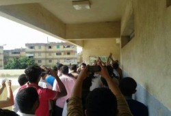 طلاب ضد الانقلاب بدمياط تنظم وقفة بكلية الدراسات الإسلامية بدمياط الجديدة