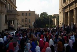 طلاب ضد الانقلاب جامعة القاهرة ينظمون فاعلية حاشدة داخل الحرم الجامعة