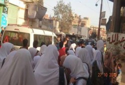 البحيرة : "طلاب ضد الانقلاب" بمركز الدلنجات يتظاهرن ضد قمع العسكر