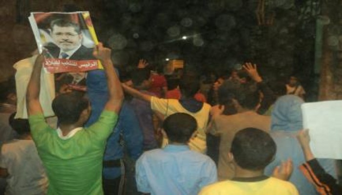 مسيرة ليلية بقرية وزير أوقاف الانقلاب تندد بالتدخل فى شئون ليبيا