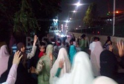 مسيرة مسائية رافضة للانقلاب بمدينة ‫أسيوط‬