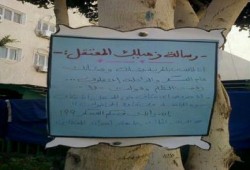 بالصور : طلاب جامعة أسوان يواصلون إبداعاتهم الرافضة لحكم العسكر الفاشي