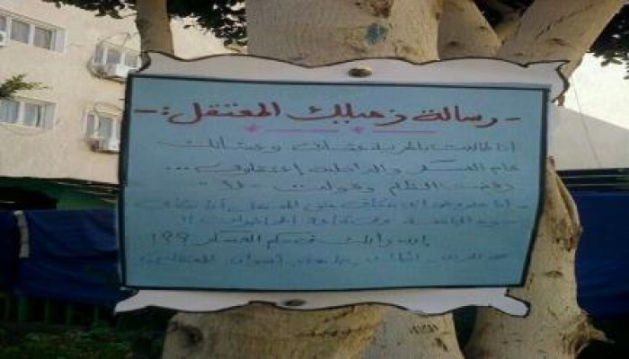 بالصور : طلاب جامعة أسوان يواصلون إبداعاتهم الرافضة لحكم العسكر الفاشي