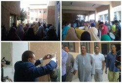 بالصور .. أمن هندسة المنوفية يعتدي علي الطلاب أثناء فاعلية حاشدة ضد الانقلاب ويصور الطلاب