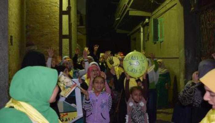 الغربية : وقفه احتجاجيه مناهضة للانقلاب لحركه "حرائر طالعه أتظاهر" بسمنود