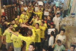 أولتراس ربعاوي ينظم مسيرة بقرية نكلا بالجيزة ضد الانقلاب العسكري