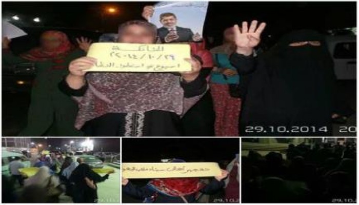 مسيرة مسائية للتحالف الوطنى لدعم الشرعية بالخانكة ضد انتهاكات العسكر