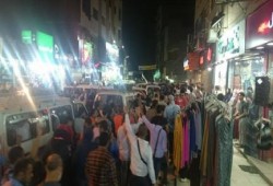 مسيرة ليلية حاشده بميدان الألف مسكن ضد حكم العسكر