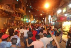 مسيرة مسائية لرافضي الانقلاب بمدينة بنى سويف الصمود تهتف سيناء فى القلب