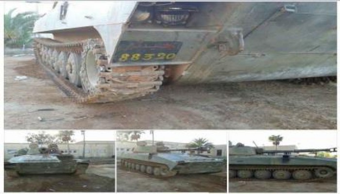 ثوار ليبيا يستولون على دبابة مصرية دخلت الأراضي الليبية لمساندة حفتر