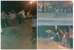 الفيوم: سلسلة بشرية بمركز الفيوم للتنديد بالقمع الوحشي لأهالي سيناء