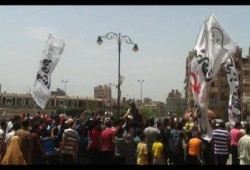 "العسكر يبيع سيناء" القليوبية:  مسيرة حاشدة لثوار أجهور للتنديد بتهجير أهالي سيناء