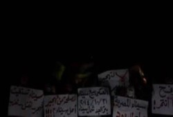 ‏شمال سيناء:  وقفة ليلية ببئر العبد ضد تهجير اهالى سيناء