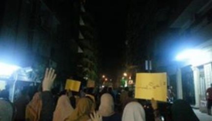 الغربية: مسيره ليليه حاشده بشارع البندارى بطنطا