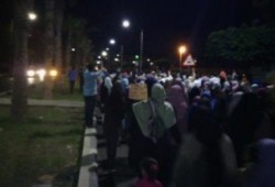 مسيرتان في "السادات" للتنديد بتهجير أهالي سيناء