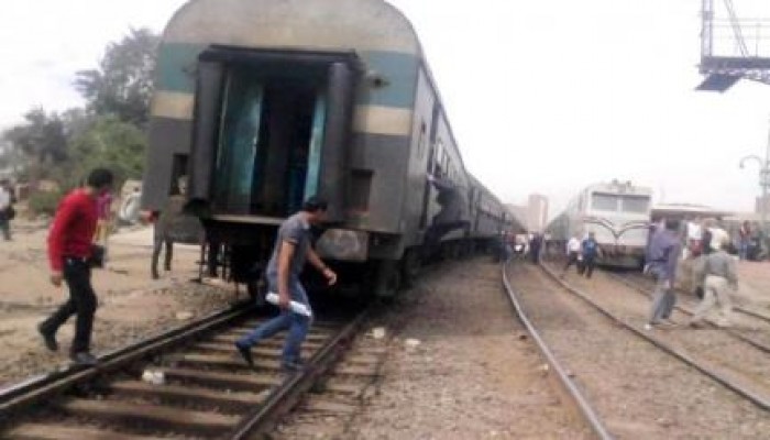 انقلاب قطار بالدقهلية دون وقوع إصابات أو وفيات