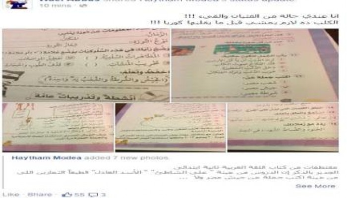 وائل عباس ساخراً من مناهج إبتدائي: "ده لازم يمشي قبل ما يقلبها كوريا"