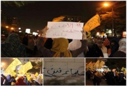 مسيرة ليلية لثوار مدينة نصر تندد بخطف الطالبات