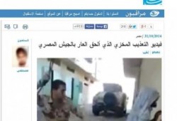 قناة فرنسا: فيديو التعذيب المخزي بسيناء عار على جيش مصر