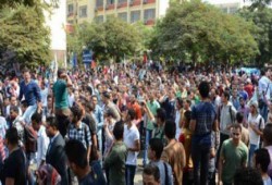 انتفاضة طلابية بجامعة عين شمس ضد الانقلاب العسكري