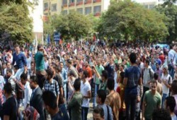 انتفاضة طلابية بجامعة عين شمس ضد الانقلاب العسكري