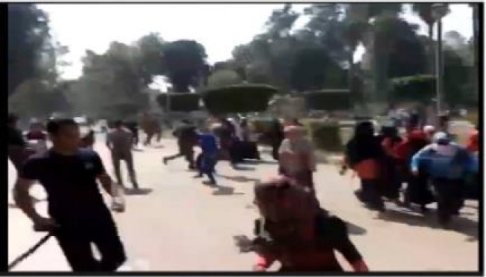 أمن الانقلاب يقتحم جامعة عين شمس ويعتقل عددًا من الطلاب