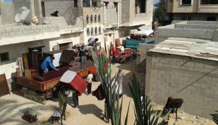 بالصور الجيش يواصل هدم المنازل وتهجير السكان برفح المصرية