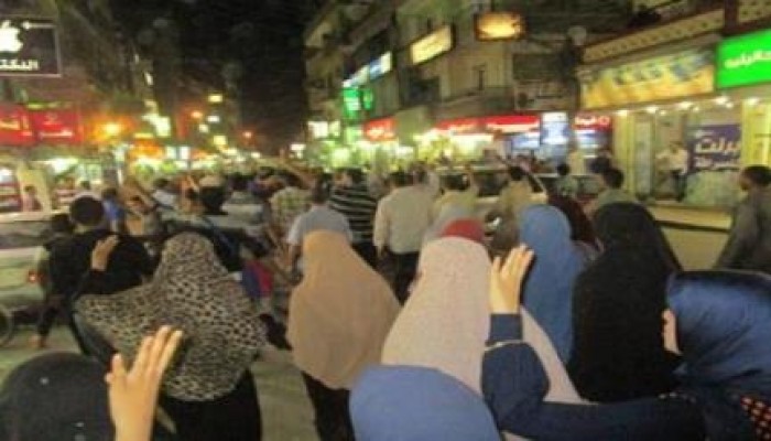 مواصلة رافضوا الانقلاب بمدينة الفيوم فعالياتهم الرافضه لقمع العسكر