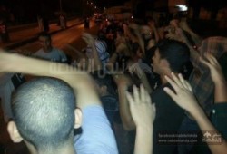 "وقفة احتجاجية لتحالف دعم الشرعية بمنيل شيحة "