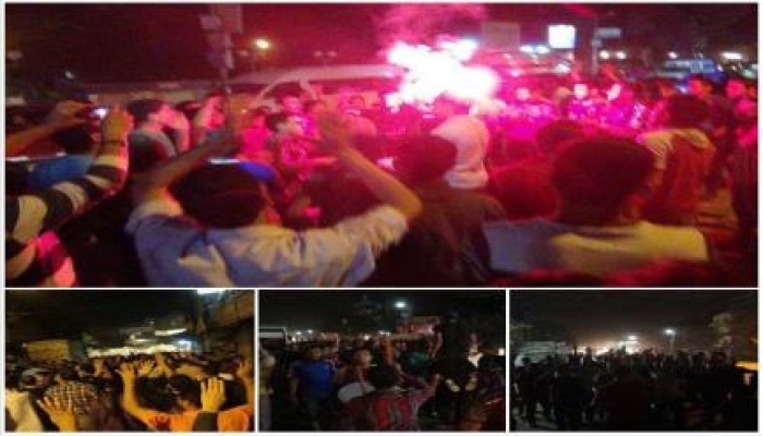 شبين القناطر تتظاهر لرفض الانقلاب الدموي وللإفراج عن المعتقلين