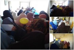 تظاهرة ضد حكم العسكر و تهجير مواطني سيناء بدراسات الإسلامية بنات كفرالشيخ