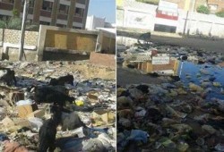 بعد فشله في إزالة القمامة من الشوارع محافظ أسوان الإنقلابي يستعين برجال أعمال الجيش