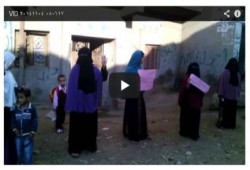 سلسلة بشرية لحرائر "سنوفر" بالفيوم