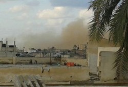 الجيش يفجر 6 منازل في "آل برهوم" برفح المصرية