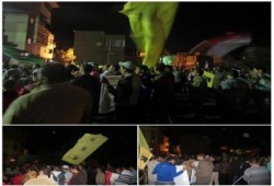 دمياط: ثوار البصارطة يحتفلون بأحد أبناء القرية المحررين من سجون الانقلاب