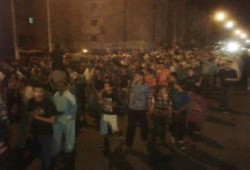 وقفة ليلية لعفاريت شبين الكوم رفضًا لحكم العسكر