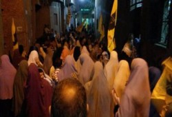 مسيرة ليلية في بني سويف تطالب بالقصاص للشهداء