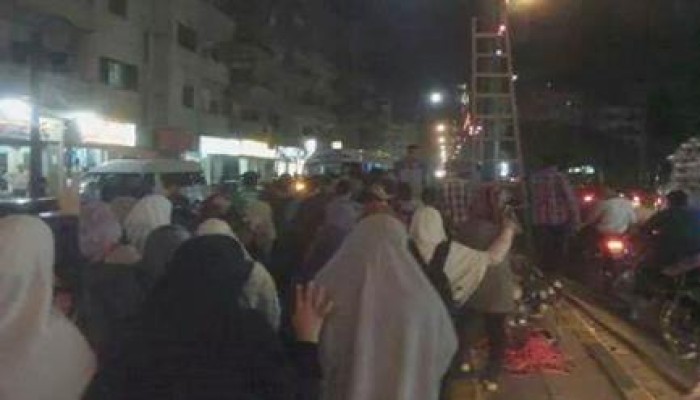 كفر الشيخ: مسيرة ليلية بكفر السودان تندد بإبادة أهالي سيناء