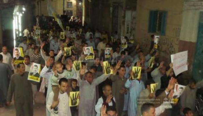 بالصور .. مسيرة ليلية حاشدة بالمنصورية قبيل جمعة «قاوموا الظلم»