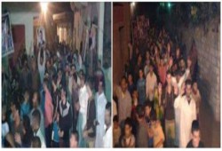 "ثوار طيبة" يتظّاهرون للتنديد بجرائم العسكر بحق المصريين