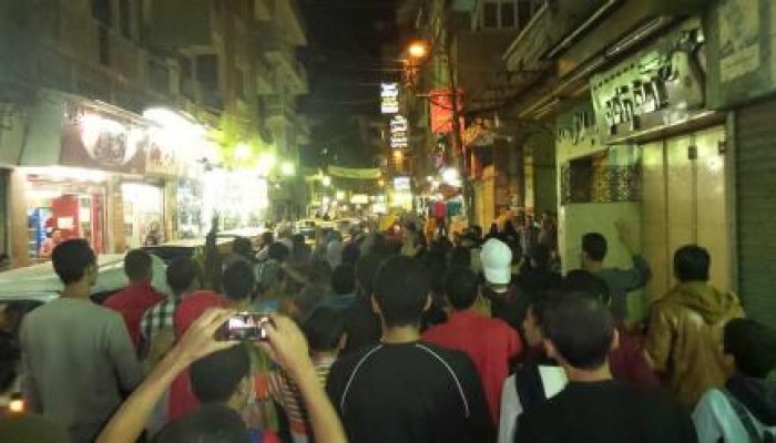 مسيرة ليلية حاشدة لشباب أبوكبير تجوب شوارع المدينة الرئيسية