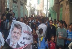 الدقهلية: مسيرة لرافضي الانقلاب بقرية "الشبول - المنزلة"