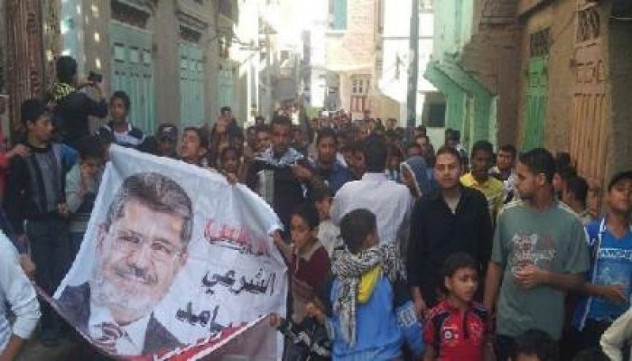 الدقهلية: مسيرة لرافضي الانقلاب بقرية "الشبول - المنزلة"