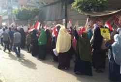 مسيرة بعرب قويسنا تطالب بتحرير البلاد من ظلم العسكر