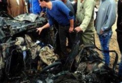 أهالي حادث أتوبيس البحيرة يتسلمون 12 جثة متفحمة