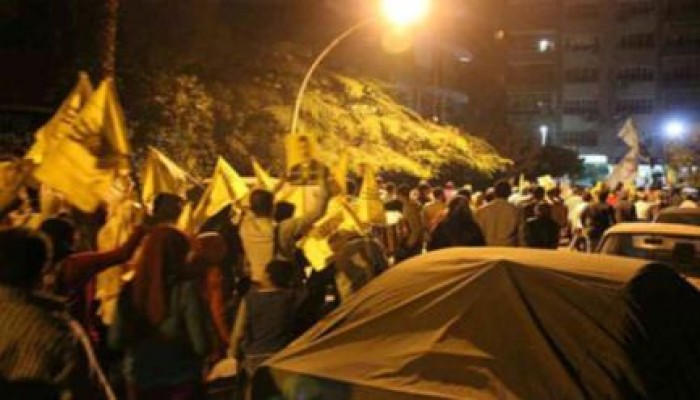 أهالي مصر القديمة يتظاهرون ضد فشل الانقلاب