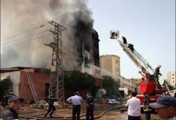 مواطنون غاضبون يحرقون محكمة إطسا عقب استشهاد طالب بالفيوم