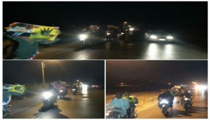 مسيرة مسائية بالدراجات البخارية بمركز بنى سويف رفضا لجرائم العسكر