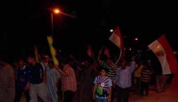 بئر العبد تنتفض ضد اعتداء الصهاينة على المسجد الأقصى