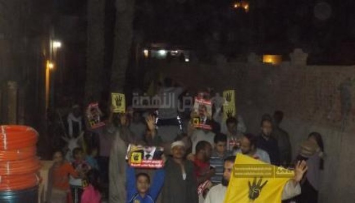 مسيرة لدعم الشرعية بالعياط تحديا لقوات امن الانقلاب ورفضًا للانقلاب العسكري